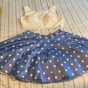 Two piece polkadot set